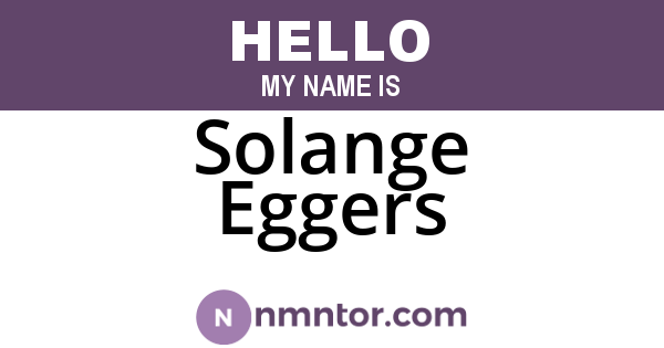 Solange Eggers