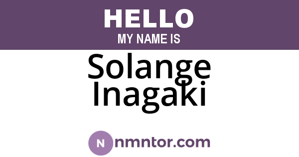 Solange Inagaki