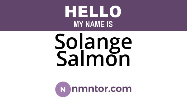 Solange Salmon