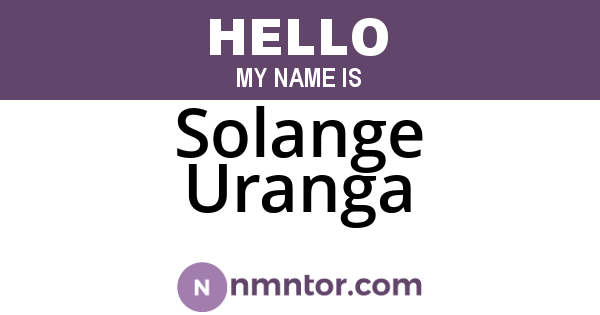 Solange Uranga