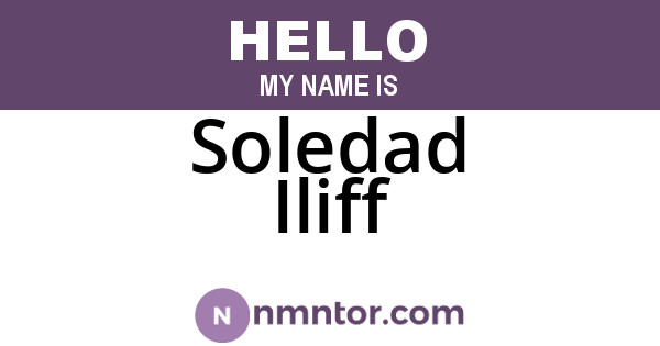 Soledad Iliff