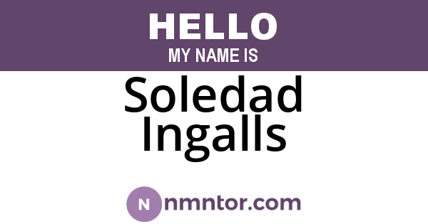 Soledad Ingalls