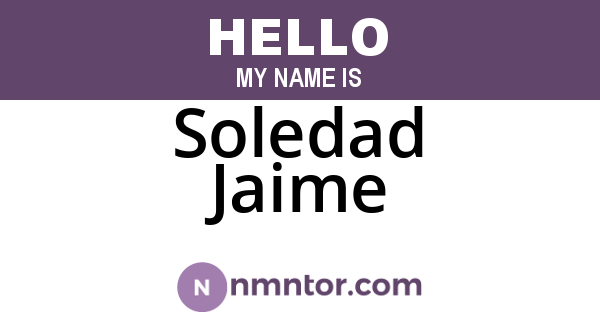 Soledad Jaime