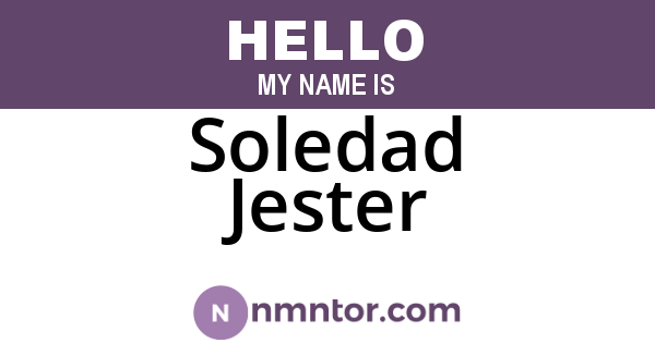 Soledad Jester
