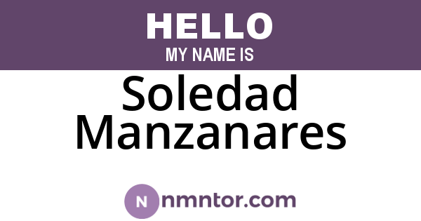 Soledad Manzanares