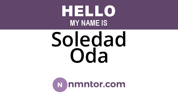 Soledad Oda