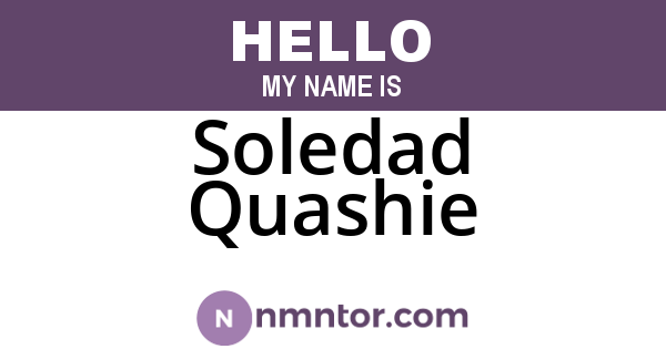Soledad Quashie