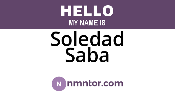 Soledad Saba