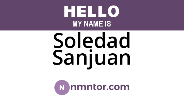 Soledad Sanjuan