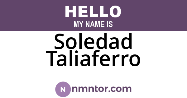 Soledad Taliaferro
