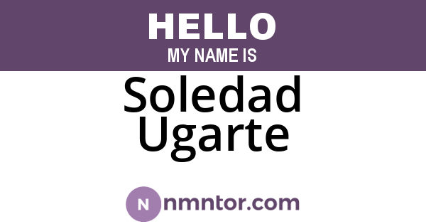 Soledad Ugarte