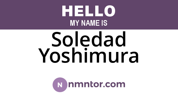 Soledad Yoshimura