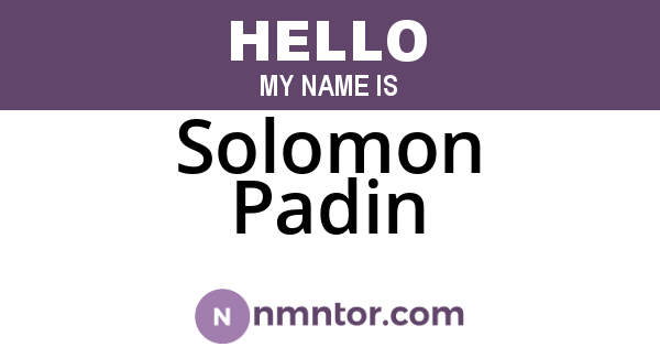 Solomon Padin