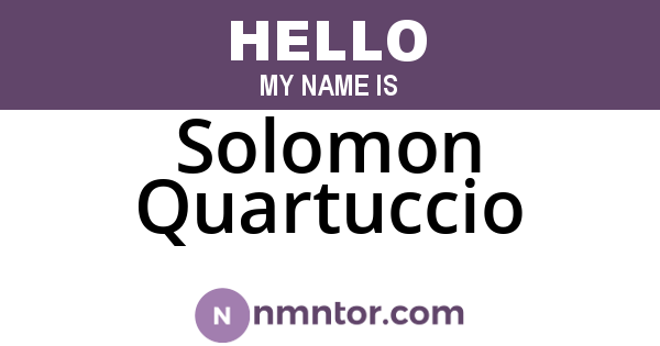 Solomon Quartuccio