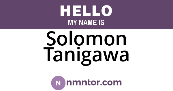 Solomon Tanigawa