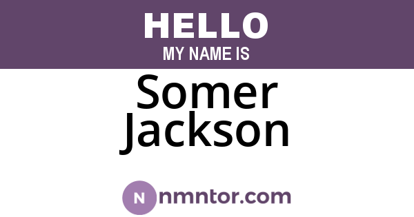 Somer Jackson