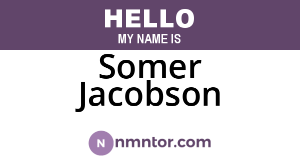 Somer Jacobson
