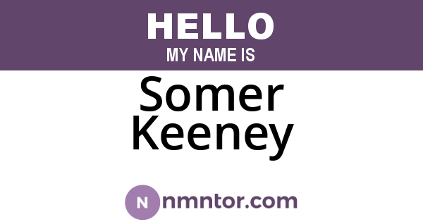 Somer Keeney