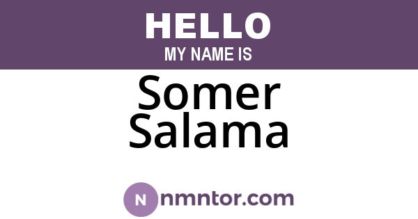 Somer Salama