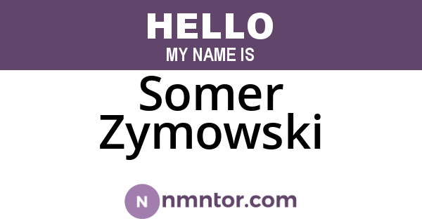 Somer Zymowski