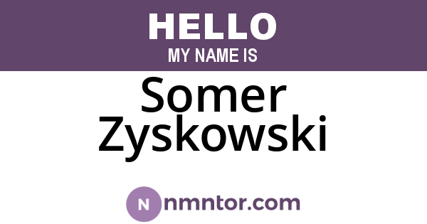 Somer Zyskowski