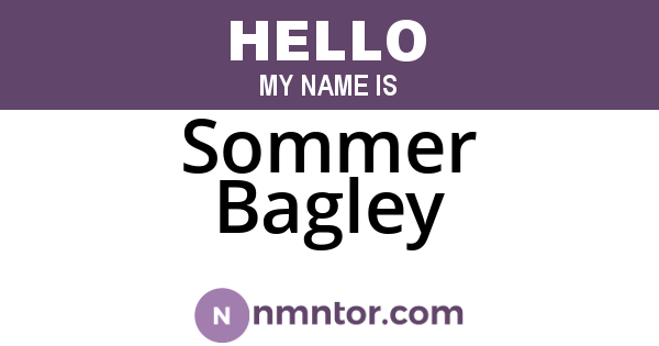 Sommer Bagley