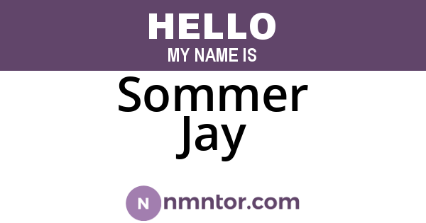Sommer Jay