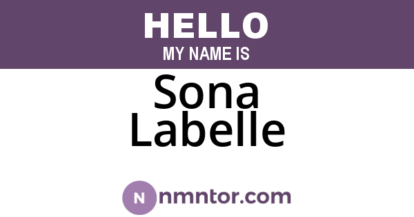 Sona Labelle