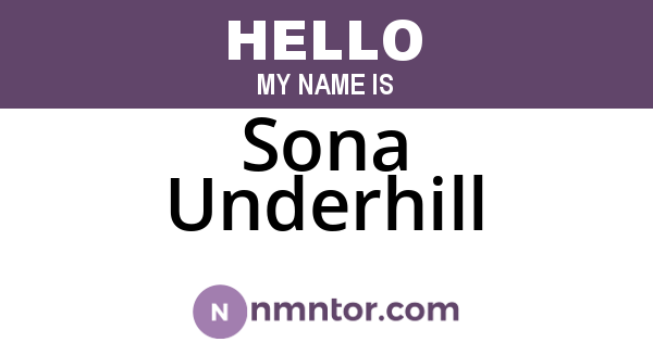 Sona Underhill