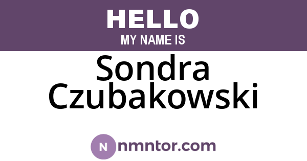 Sondra Czubakowski