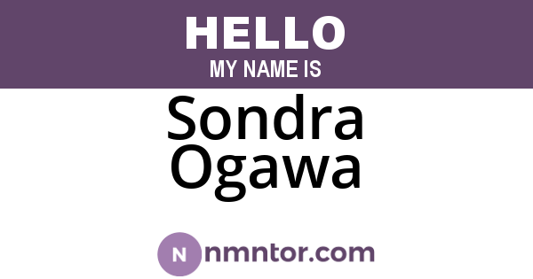 Sondra Ogawa