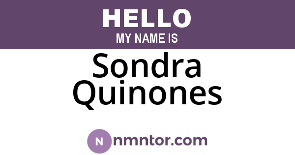Sondra Quinones