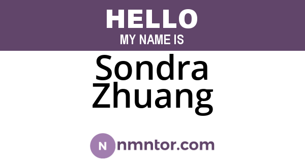 Sondra Zhuang