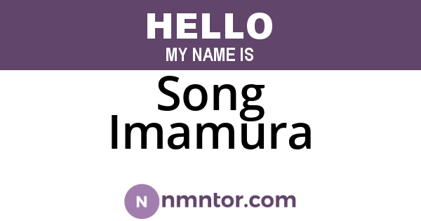 Song Imamura