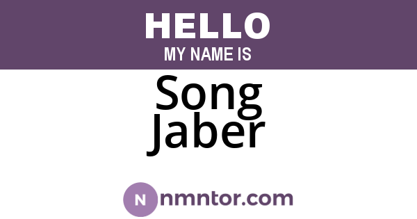 Song Jaber