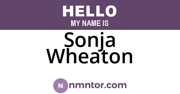 Sonja Wheaton