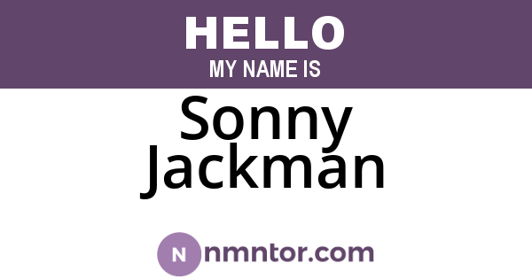 Sonny Jackman