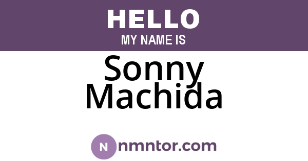 Sonny Machida