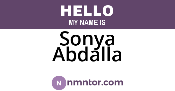Sonya Abdalla