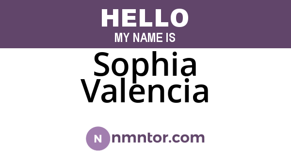 Sophia Valencia