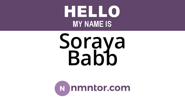 Soraya Babb