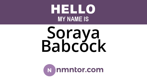 Soraya Babcock