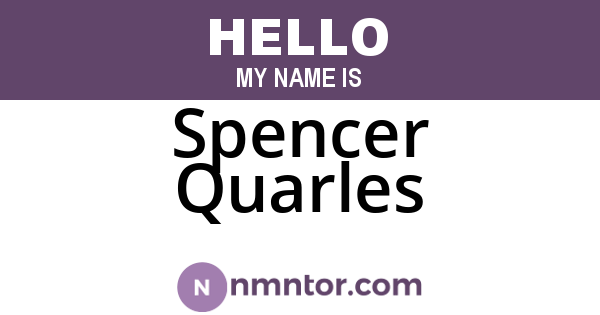 Spencer Quarles