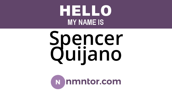 Spencer Quijano