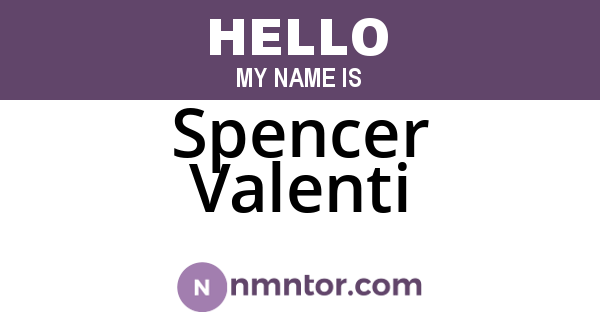 Spencer Valenti