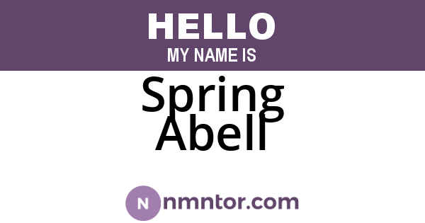 Spring Abell