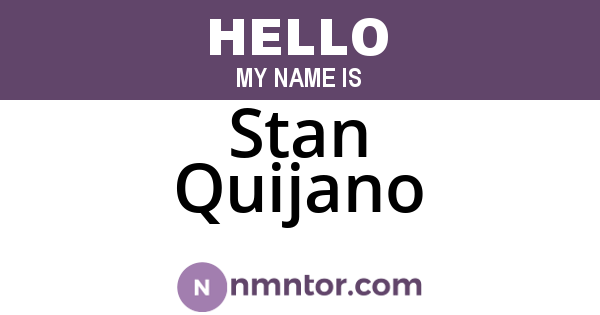 Stan Quijano