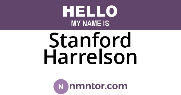 Stanford Harrelson