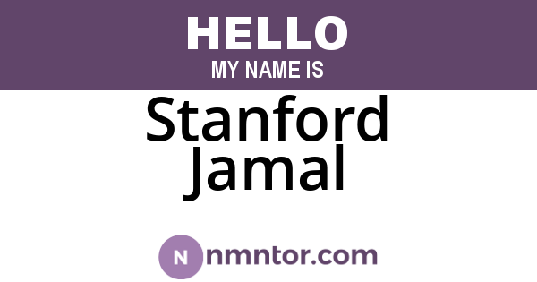 Stanford Jamal