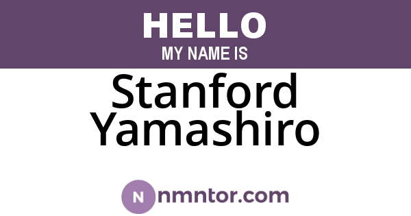 Stanford Yamashiro